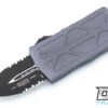 Microtech 157-2GY Exocet - Grey Handle - Black Blade