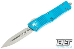 Microtech 142-4TQ Combat Troodon D/E - Turquoise Handle - Satin Blade