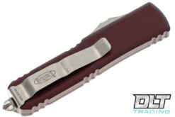 Microtech 232-10MR UTX-85 D/E - Merlot Red Handle - Stonewashed Blade -Knife Online Shop microtech knives 83049 31772.1661887977