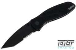 Kershaw Ken Onion Blur - Black Tanto Blade - Partially Serrated