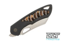 Olamic Cutlery WhipperSnapper Bolsterlock Wharncliffe - Satin Blade - Dark Blasted & Mam… -Knife Online Shop olamic 31423019 41222.1678885869