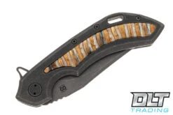 Olamic Cutlery Wayfarer 247 Bowie - Dark Washed Blade - Dark Wash & Mammoth Molar Curved… -Knife Online Shop olamic 31423044 03054.1678831152