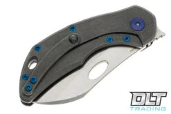 Olamic Cutlery Busker Largo - Satin - Kinetic Mist - Blue Accents - 392 -Knife Online Shop olamic busker 504225 50969.1651689819
