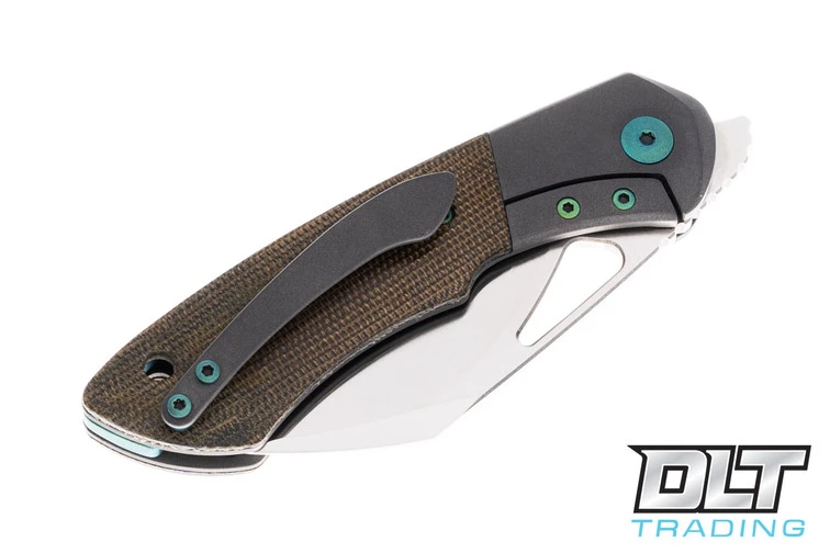 Olamic Cutlery WhipperSnapper Bolsterlock Sheepsfoot - Satin Blade - Blasted Bolster - G… 5 Olamic Cutlery WhipperSnapper Bolsterlock Sheepsfoot - Satin Blade - Blasted Bolster - G… - Image 5