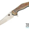 Olamic Cutlery Soloist Agent - Satin Blade - Neontropic Handle - Rocks Sculpted Handle -…