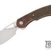 Olamic Cutlery WhipperSnapper Bolsterlock Sheepsfoot - Satin Blade - Antique Bolster - G…