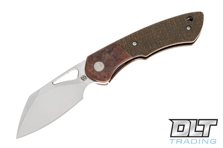 Olamic Cutlery WhipperSnapper Bolsterlock Sheepsfoot - Satin Blade - Antique Bolster - G… 1 Olamic Cutlery WhipperSnapper Bolsterlock Sheepsfoot - Satin Blade - Antique Bolster - G…