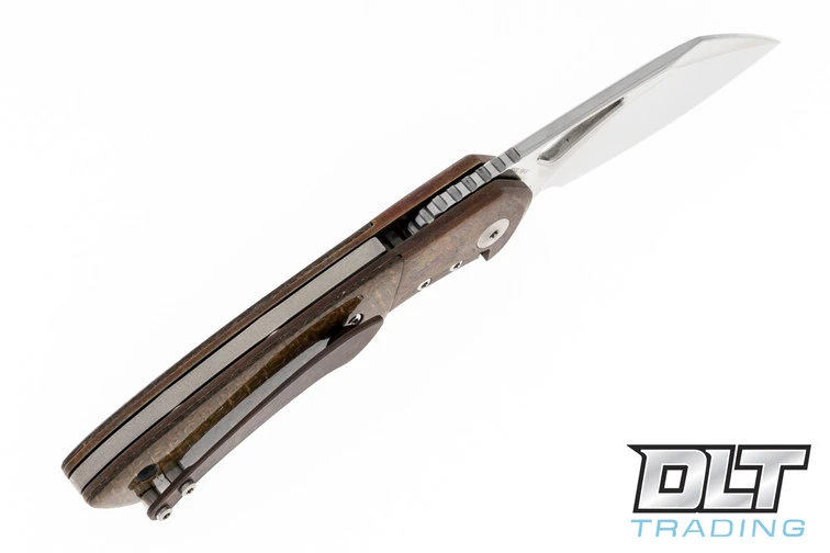 Olamic Cutlery WhipperSnapper Bolsterlock Sheepsfoot - Satin Blade - Antique Bolster - G… 3 Olamic Cutlery WhipperSnapper Bolsterlock Sheepsfoot - Satin Blade - Antique Bolster - G… - Image 3