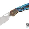 Olamic Cutlery WhipperSnapper Bolsterlock Sheepsfoot - Satin Blade - Neontropic Bolster …