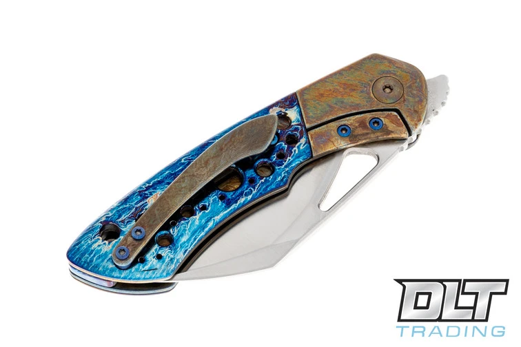 Olamic Cutlery WhipperSnapper Bolsterlock Sheepsfoot - Satin Blade - Neontropic Bolster … 5 Olamic Cutlery WhipperSnapper Bolsterlock Sheepsfoot - Satin Blade - Neontropic Bolster … - Image 5