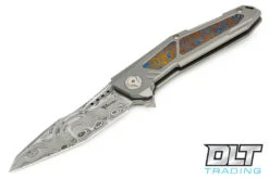 Reate Knives Reate K-3 - Titanium - Mokuti Inlay - Damasteel Tanto Blade