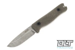 Reiff F3 EDC - Green Canvas Micarta - Saber - Acid SW - Leather