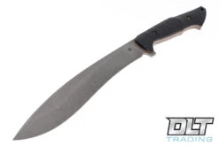 Sliwkosky Kukri - Black G-10 - Orange Liners
