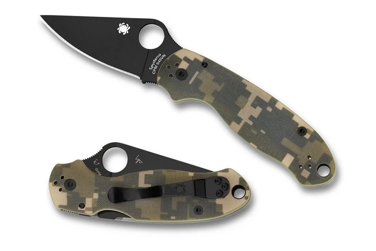 Spyderco Para 3 - Digi Camo G-10 - Black Blade 1 Spyderco Para 3 - Digi Camo G-10 - Black Blade